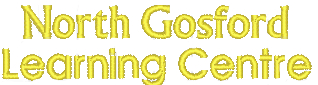North Gosford Learning Centre (2 lines) yellow thread to left hand chest